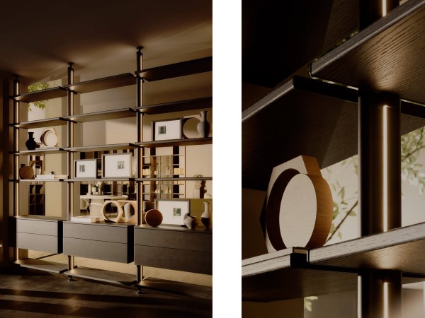 Dettagli del sistema freestanding L25 di Lema