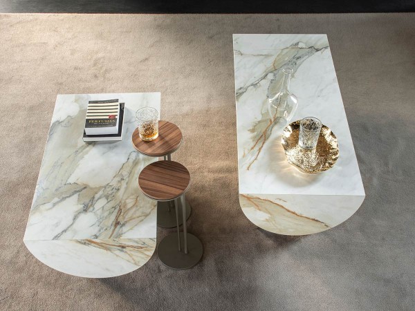 Detalles de la mesa de centro Caesar de Cattelan Italia