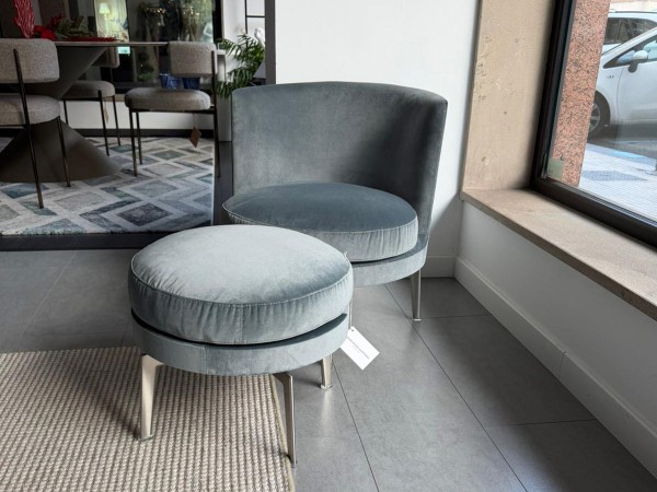 Flexform Feel Good Armchair and Pouf – SALES