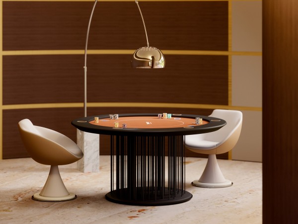 The Shangai poker table in a living area