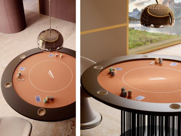 Detalles de la mesa de póker Shangai de Vismara