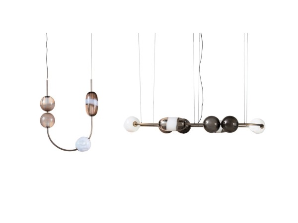 Lampe Satellite Baxter | Kugeln aus Muranoglas | Design Studiopepe