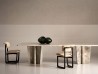Stig Chair Baxter | Wengé-Stained Ash Sled Base and Leather | Roberto Lazzeroni Design