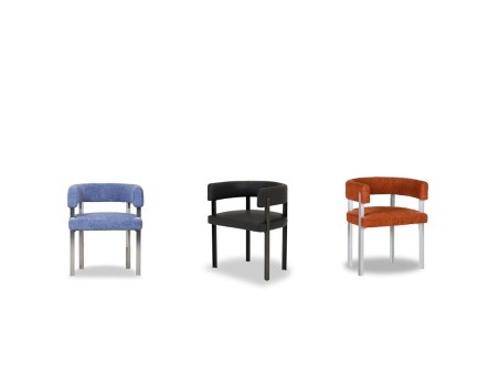Stuhl T Chair Baxter | T-förmige Lehne und Aluminiumbeine | Design Federico Peri