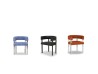 T Chair Baxter | T-Shaped Back and Aluminium Legs | Federico Peri Design