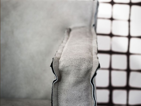 Stuhl mit Armlehnen Summer Arms Baxter | Leder mit Rohkantennaht | Design Paola Navone