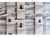Modulares Bücherregal Hugo Baxter | Wandmontierter Beton | Design Draga & Aurel