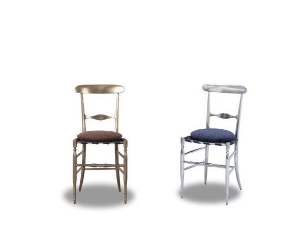 Agadir Chair Baxter | Cast Aluminium and Woven Leather | Paola Navone Design
