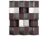 Barschrank Hive Baxter | Sechseckige Wabe aus Leder und Glas | Design Pietro Russo