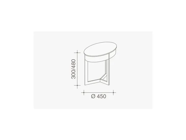 Scheda tecnica del tavolino Sign di Lema