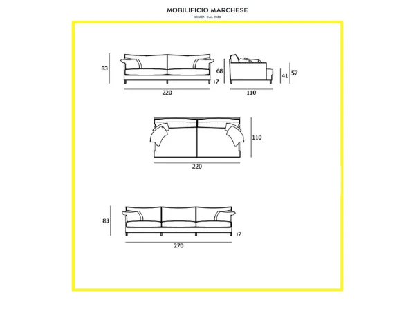 Chemise XL Divano Living Divani