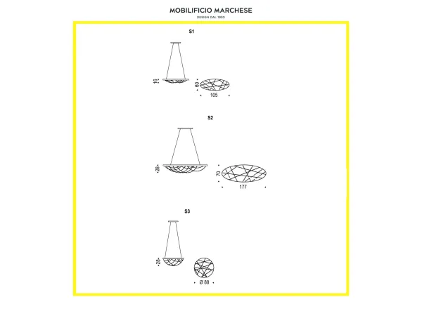 Cristal Suspension Lamp