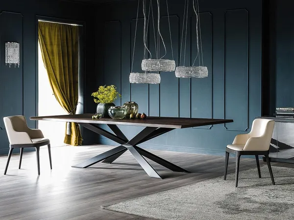 Cattelan Italia Spyder Wood Table