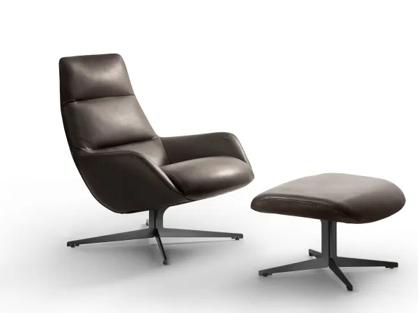 Lady Jane armchair by Lema with accompanying footstool