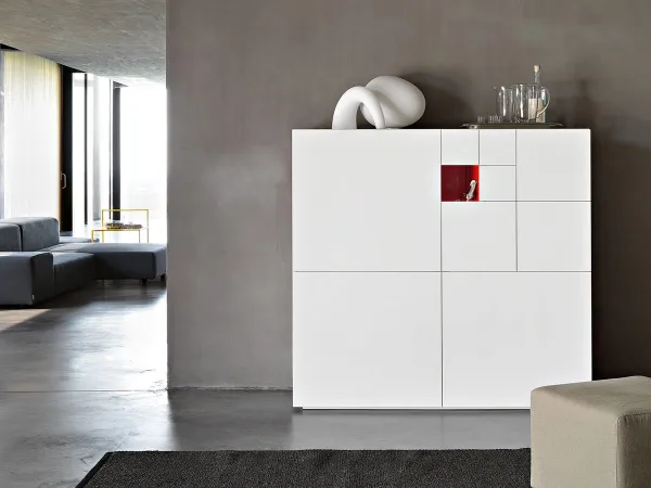 Le buffet Conchiglia dans une salle de séjour