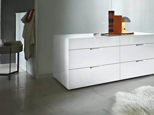 Flin chest of drawers by Lema in a bedroom area