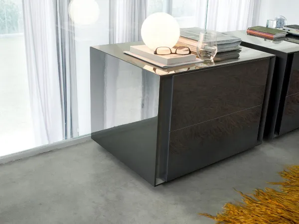 Detalles de la mesa de noche Luna de Lema