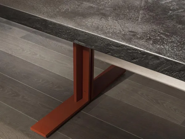 Detalles del tablero y la estructura de la mesa Memo