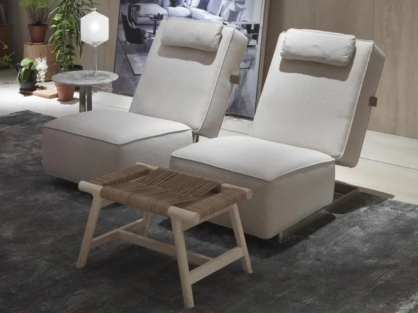 white Flexform Abcd armchair