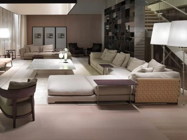 Cestone sofa Flexform for living room