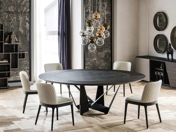 Skorpio Round Ker-Wood Tavolo Cattelan