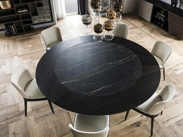 Skorpio Round Ker-Wood Tavolo Cattelan