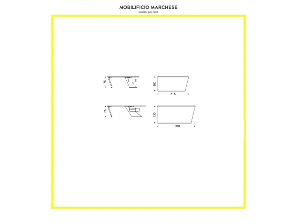 Nasdaq Schreibtisch Cattelan Italia