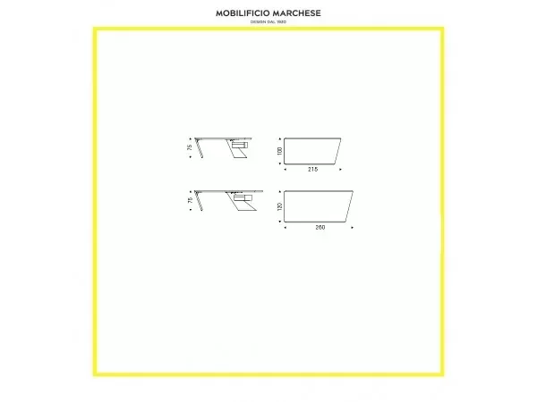 Nasdaq Scrivania Cattelan Italia