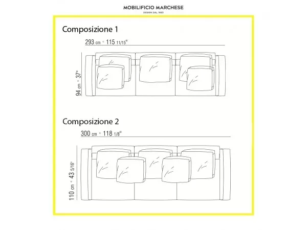 Choose the modular version and enjoy to create your Soft Dream sofa
