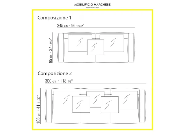 Flexform Romeo Canapé: un confort personnalisé