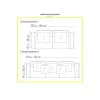 Cestone sofa Flexform layout composition