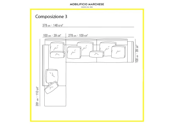 Evergreen Divano Flexform