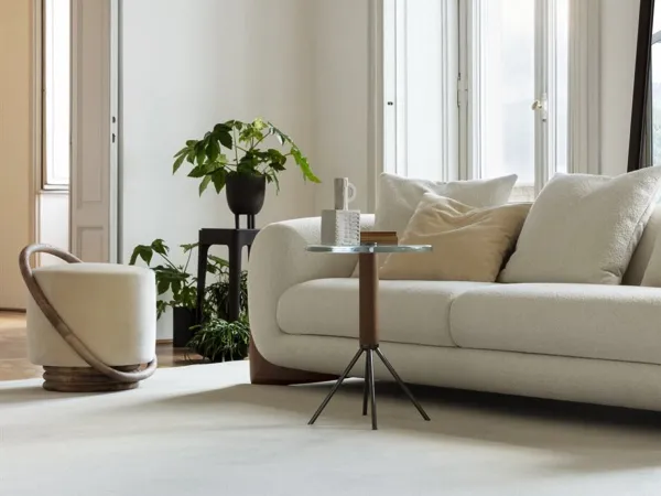 Il pouf Smile in una zona living