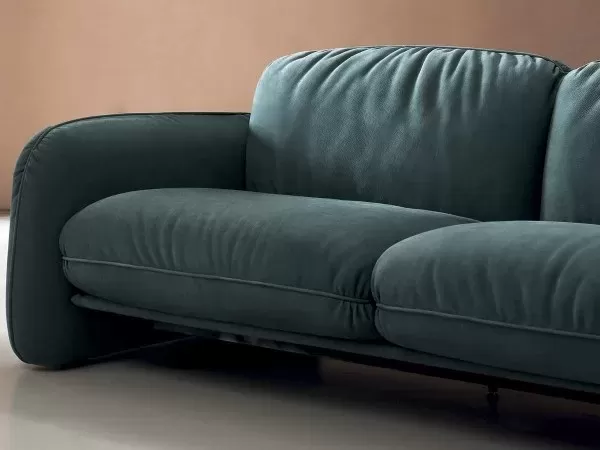 Detail of a Brigitte sofa by Baxter