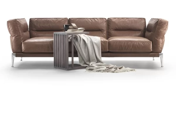 Adda Flexform sofa upholstered in leather